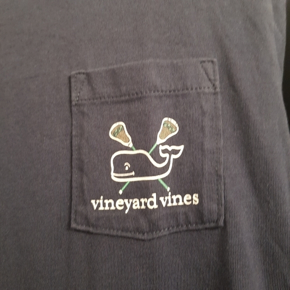 Vineyard Vines unisex Lacrosse whale shirt size M 12-14 - Picture 2 of 4